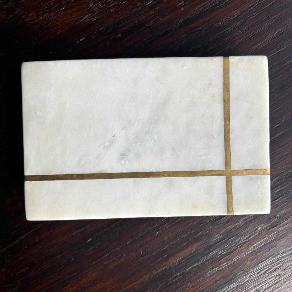 Mini Marble & Gold Block - Picture 2 of 6